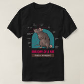 Anatomie van een Rat Rattus Norvegious Rats T-Shir T-shirt (Design voorkant)