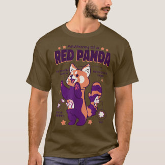 Anatomie van een Rode Panda T-shirt