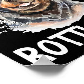 Anatomie van een rottweiler voor Hondenliefhebbers Poster (Hoek)