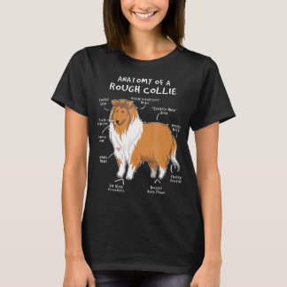 Anatomie van een ruw collie Funny Dog Puppy Gift T T-shirt