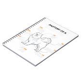 Anatomie van een Samoyed Dog Funny Dog Lover Gift Notitieboek (Linkerzijde)