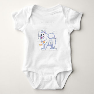 Anatomie van een Samoyed Funny Dog Body Romper