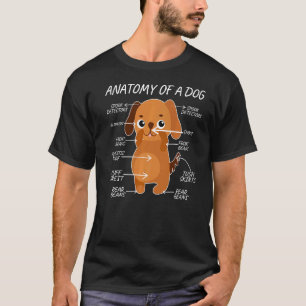 Anatomie van een schattige definitie van een dier t-shirt