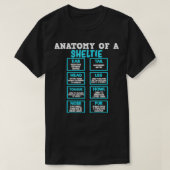 Anatomie van een schelpdrakenbal japans t-shirt (Design voorkant)