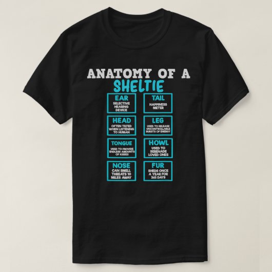 Anatomie van een schelpdrakenbal japans t-shirt (Design voorkant)