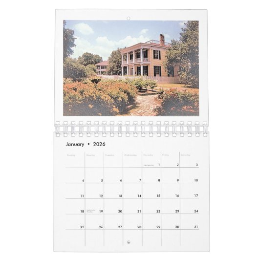 Anatomie van een schilderij: Sam Houston Park 1850 Kalender (Jan 2026)