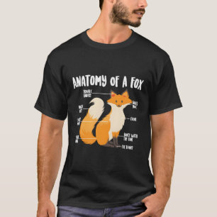 Anatomie van een schimmelbeestje met een vossenhoe t-shirt