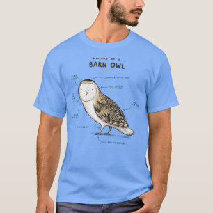Anatomie van een schuur Uil T-shirt