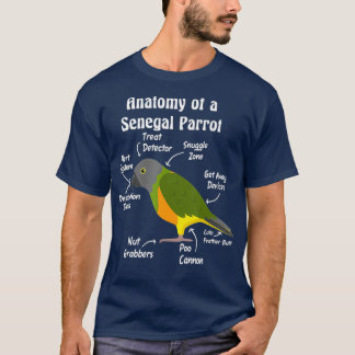 Anatomie van een Senegal Parrot T-shirt
