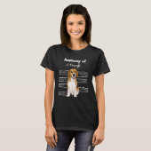 Anatomie van een slaghond t-shirt (Voorkant volledig)