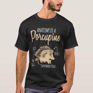 Anatomie van een varkensvleesras t-shirt