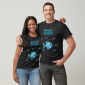 Anatomie van een vis - Grappige vis tee T-shirt (Unisex)