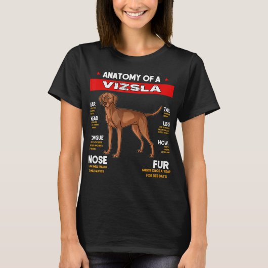 Anatomie van een visslaag-honden t Shirt (Voorkant)