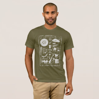 Anatomie van een vrachtwagen over land t-shirt