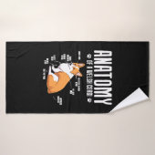 Anatomie van een Welsh Corgi Badhanddoek (Badhanddoek)