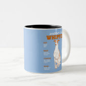 Anatomie van een Whippet Honden Grappige Anatomie  Tweekleurige Koffiemok (Voorkant rechts)