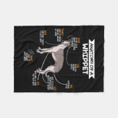 anatomie van een whippet hondenkgift fleece deken (Voorkant (Horizontaal))
