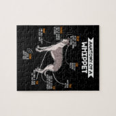 anatomie van een whippet hondenkgift legpuzzel (Horizontaal)