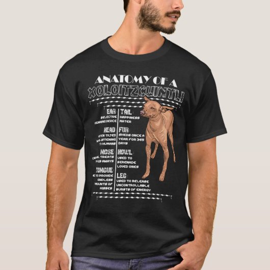 Anatomie van een xolo t-shirt (Voorkant)