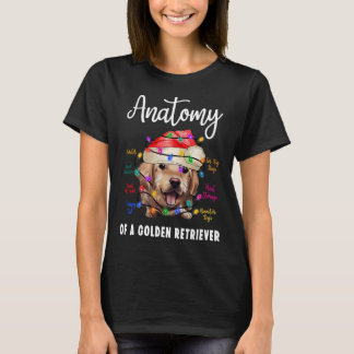Anatomie van Golden Retriever Funny Retriever Dog  T-shirt