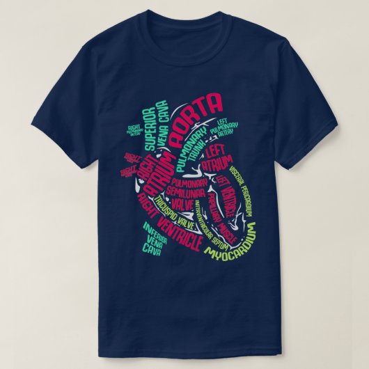 Anatomie van hartcadeautjes t-shirt (Design voorkant)