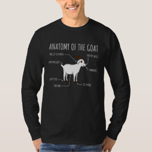 Anatomie van het geit Baby Kind Schattige T-shirt