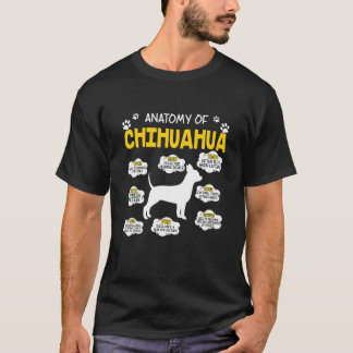 Anatomie van het Hondenliefhebber Chihuahua T-shirt
