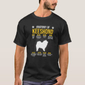 Anatomie van het Hondenliefhebber Keesdoorn T-shirt (Voorkant)