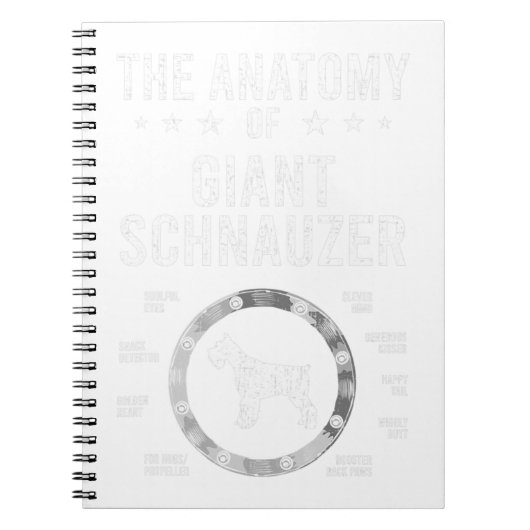 Anatomie van het Hondenliefhebber van Giant Schnau Notitieboek (Voorkant)