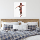 Anatomie van het mannelijke spierstelsel, zij Uitz Canvas Afdruk (Insitu (Slaapkamer))