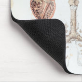 anatomie van het menselijk hart en de longen muismat (Hoek)