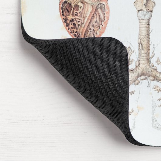  anatomie van het menselijk hart en de longen muismat (Hoek)