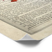 Anatomie van het Menselijk Hart met Bloemen & Vlin Poster (Hoek)