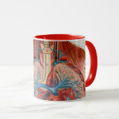 Anatomie van het menselijk lichaam mok (Voorkant rechts)