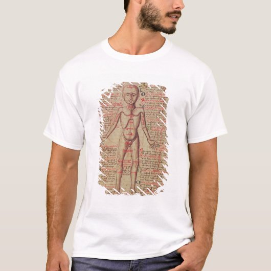 Anatomie van het menselijk lichaam t-shirt (Voorkant)