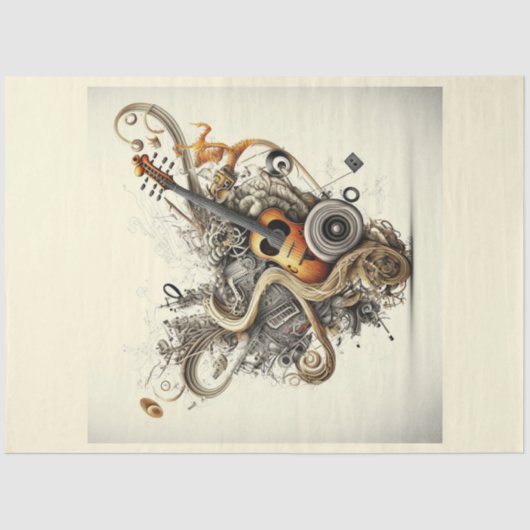 Anatomie van het Ontwerp 2 van de Reeks van de Muz Tissuepapier (Voorkant)