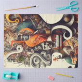 Anatomie van het Ontwerp van de Reeks van de Muzie Tissuepapier (Craft)