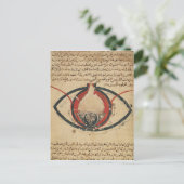 Anatomie van het oog, uit een boek over oogziekten briefkaart (Staand voorkant)