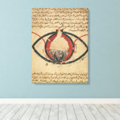 Anatomie van het oog, uit een boek over oogziekten canvas afdruk (Insitu (Houten vloer))