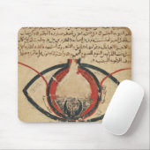 Anatomie van het oog, uit een boek over oogziekten muismat (Met muis)