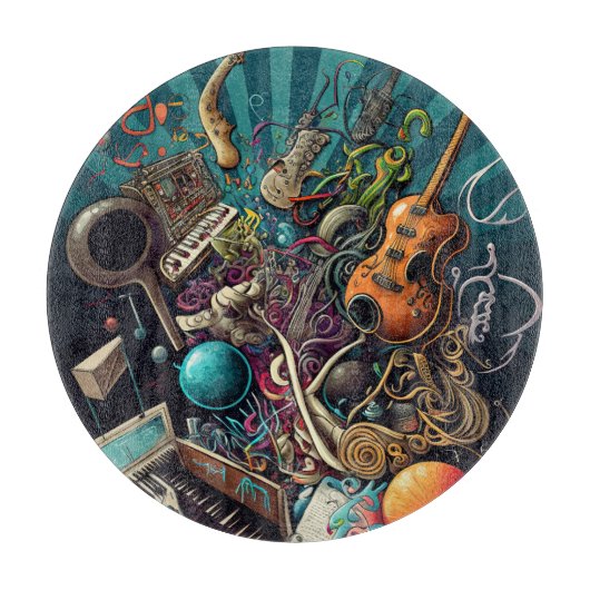 Anatomie van het snijvlak van muziek snijplank (Voorkant)