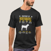 Anatomie van Hondenliefhebber van Boerboel T-shirt (Voorkant)