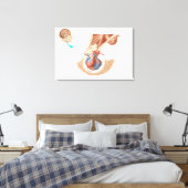 Anatomie van hypofyse canvas afdruk (Insitu (Slaapkamer))