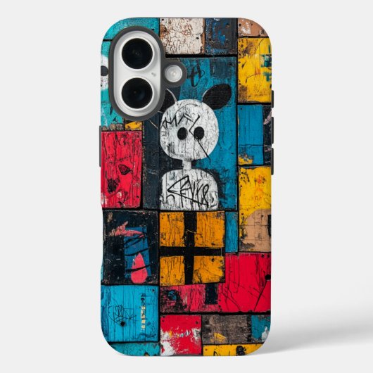 Anatomie van kleur Urban Street Art Phone Case (Achterkant)