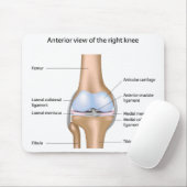 Anatomie van kniegewricht Mousepad Muismat (Met muis)