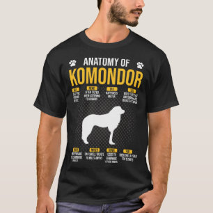 Anatomie van Komondor hond T-shirt