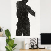 Anatomie van man poster (Thuiskantoor)
