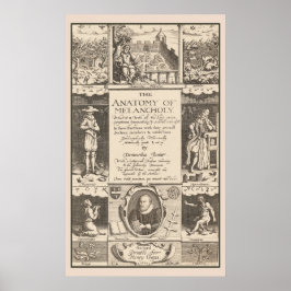 Anatomie van Melancholy 1621 Psychologisch Onderzo Poster