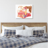 Anatomie van menselijke speekklieren canvas afdruk (Insitu (Slaapkamer))