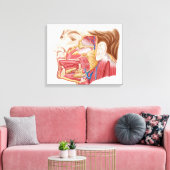 Anatomie van menselijke speekklieren canvas afdruk (Insitu (Woonkamer))
